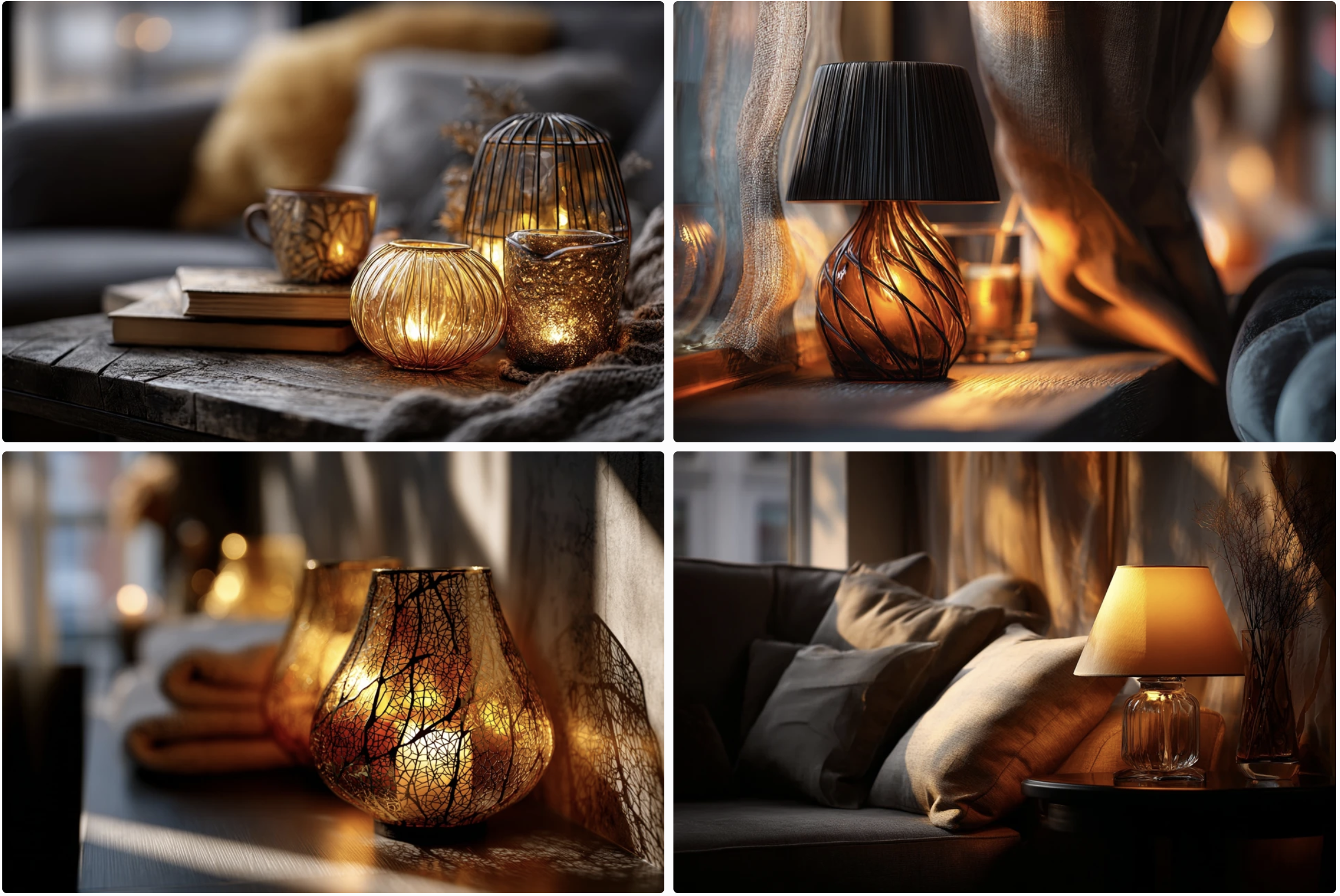 Éclairage d’ambiance dans un intérieur moderne et cosy