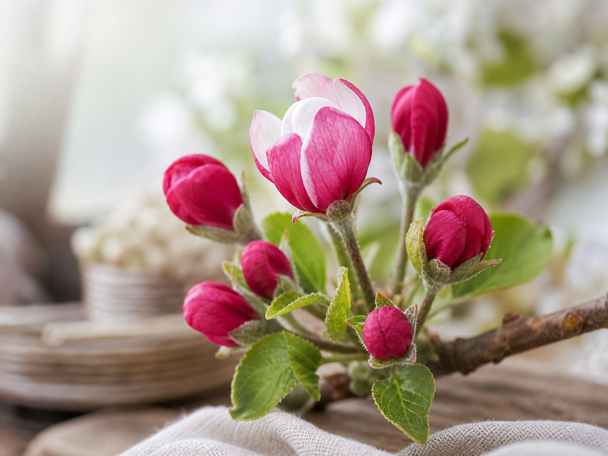 liste arbres fruitiers à fleurs roses verger printemps été