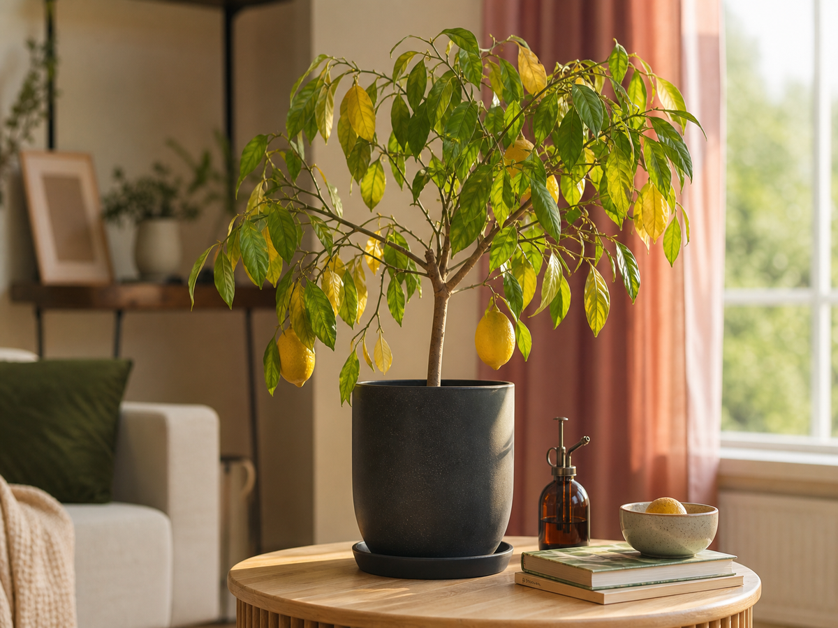 citronnier en pot perd ses feuilles faute entretien arrosage excessif manque lumière air sec