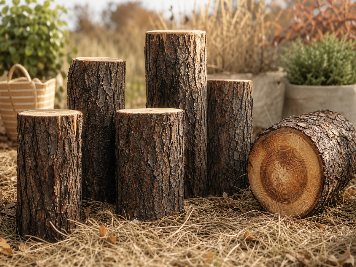 comment habiller un tronc d'arbre coupé