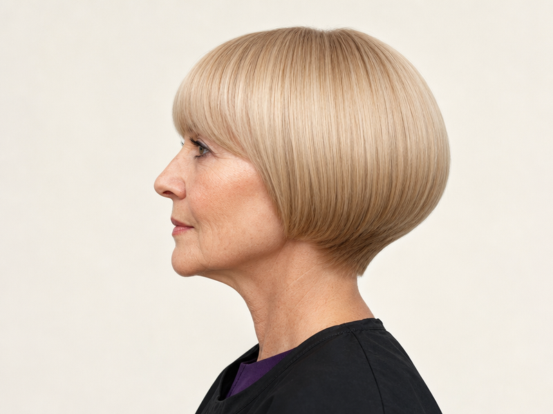 coupe boule dégradée nuque longue