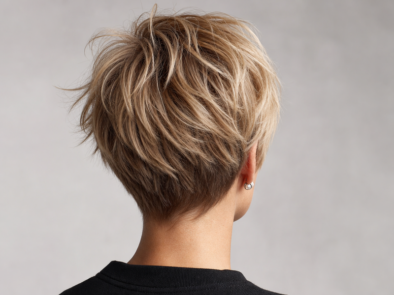 coupe boule dégradée cheveux fins