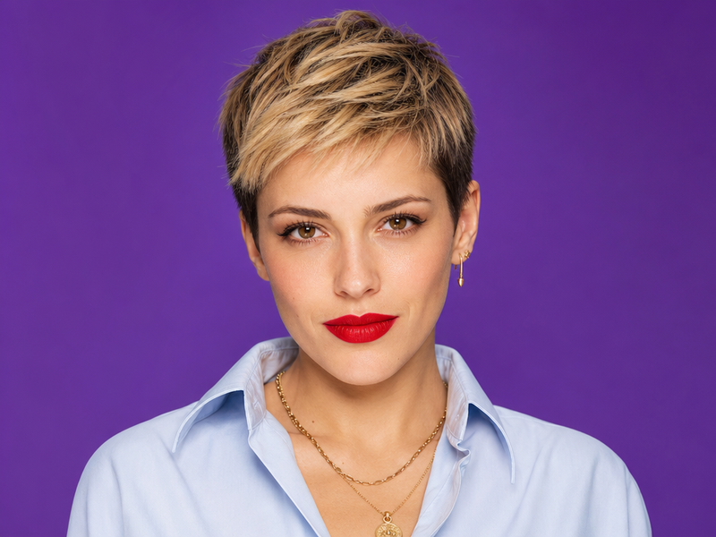 coupe courte boule dégradée femme