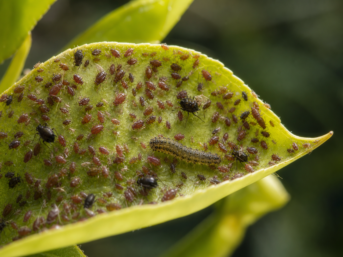 comment se débarrasser des pucerons sur le citronnier