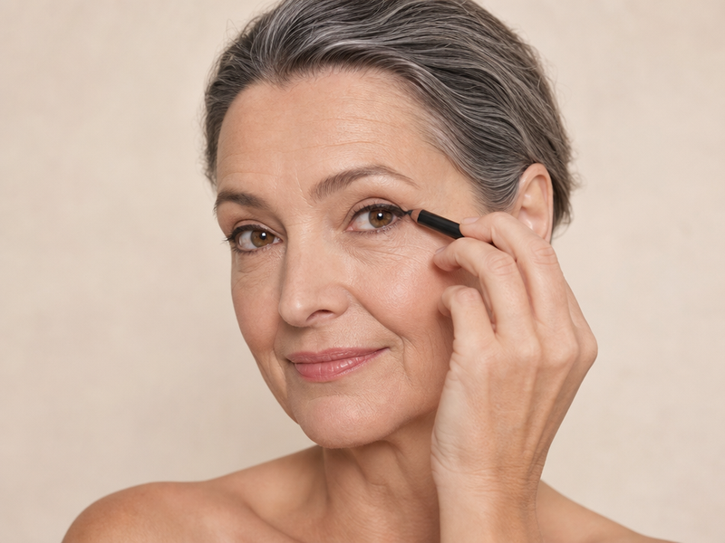 eye liner femme 60 ans