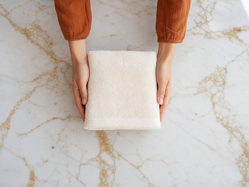 méthodes pliage de serviette de bain de toilette marie kondo en carré en rectangle triangulaire astuce gain de place