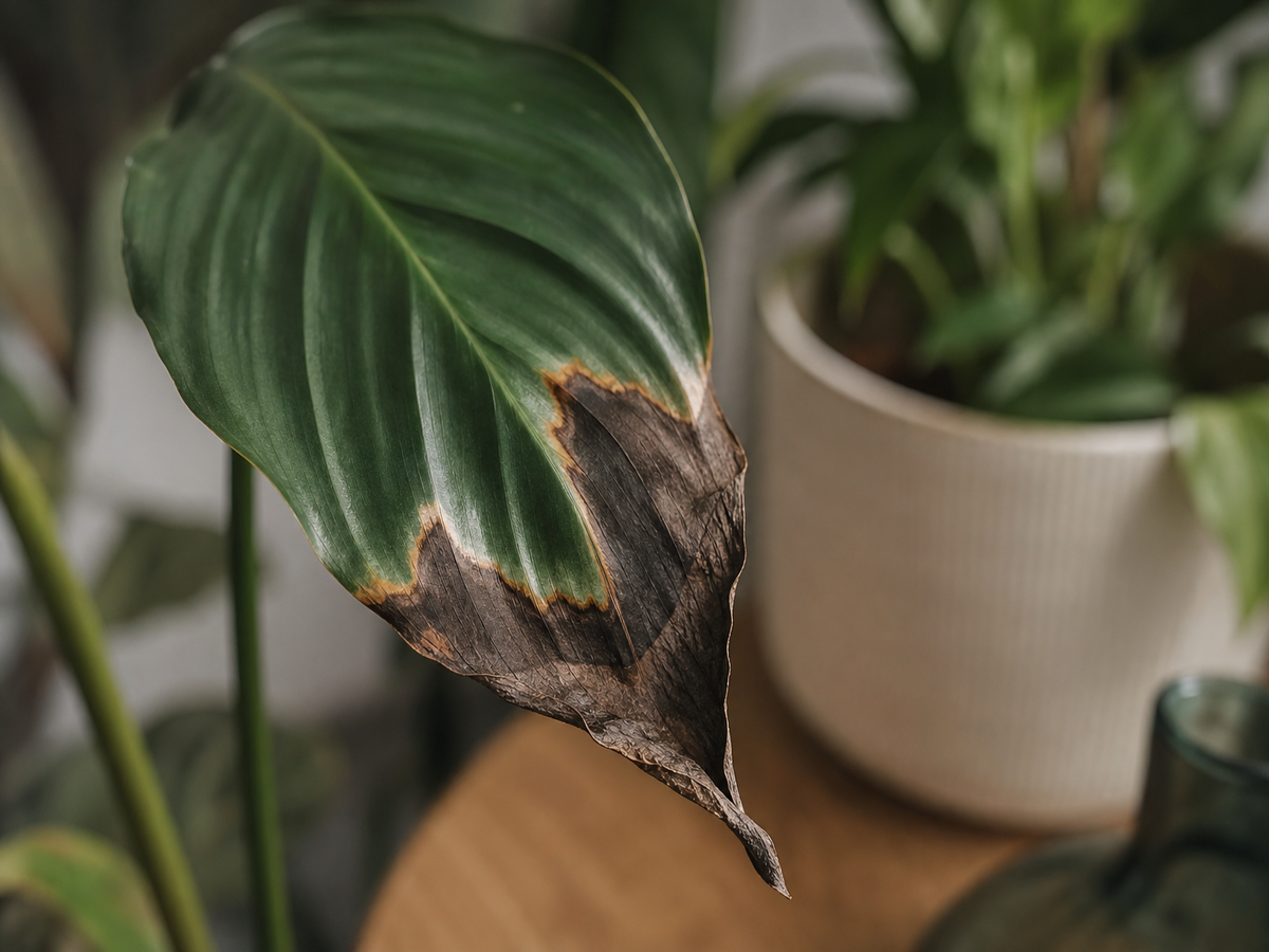 pointes des feuilles qui noircissent causes et solutions
