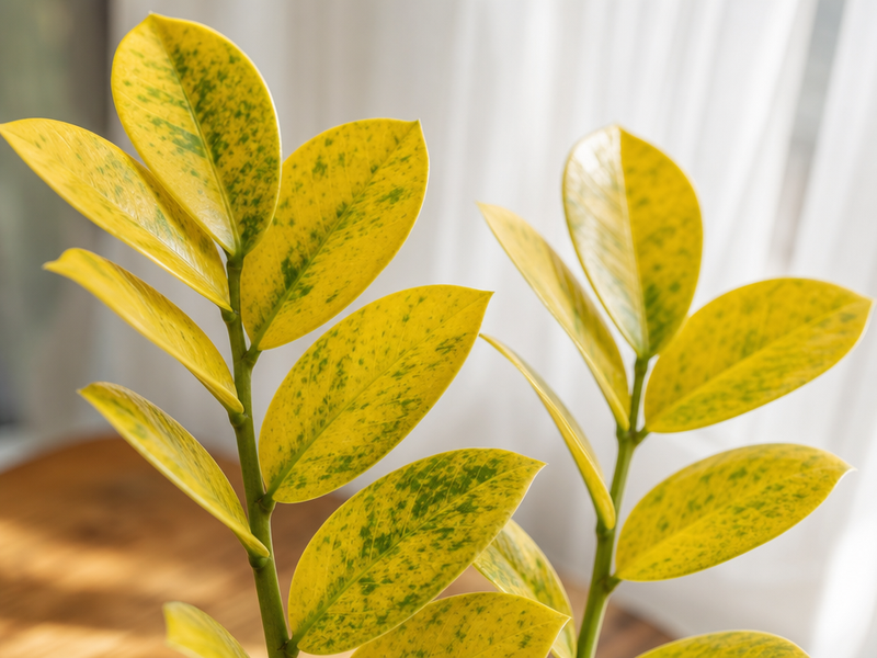 comment sauver un zamioculcas aux feuilles jaunes
