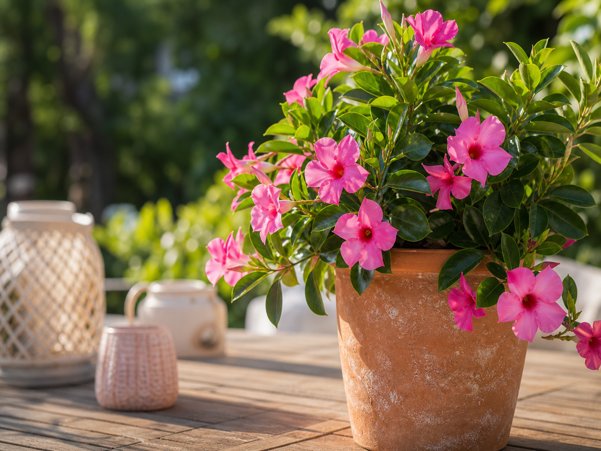 positionnement inadapté pourquoi le dipladenia perd ses feuilles seches taches maladies solutions trop arrosé hiver froid