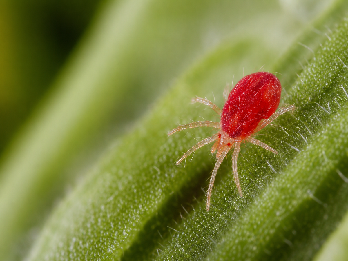araignées rouges sur Dipladénia