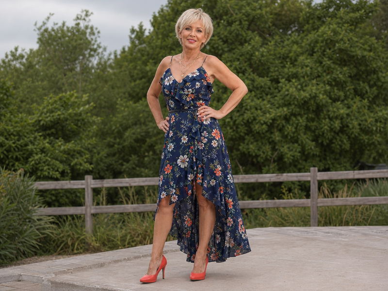idée tenue robe habillée femem 50 60 ans mariage été cocktail