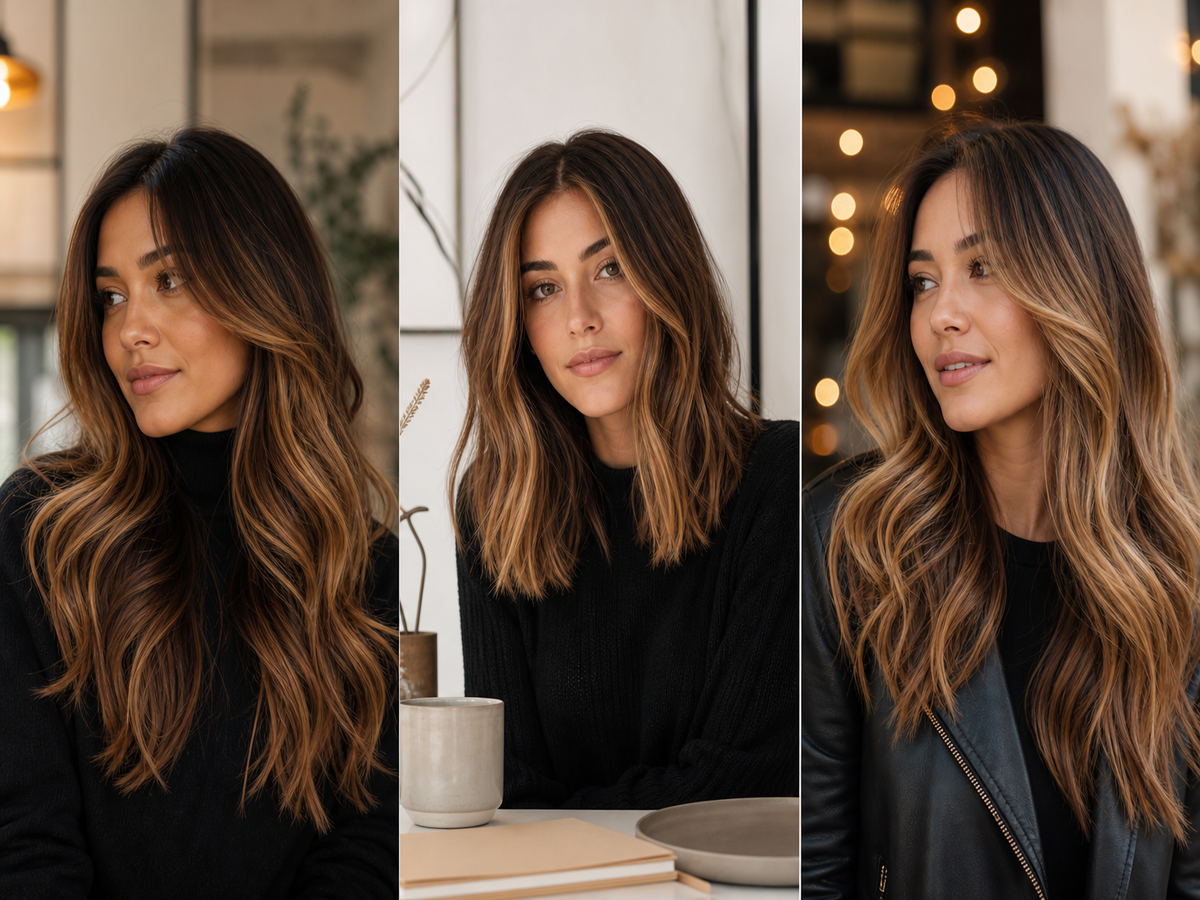 quelle couleur de balayage pour cheveux châtains 2026
