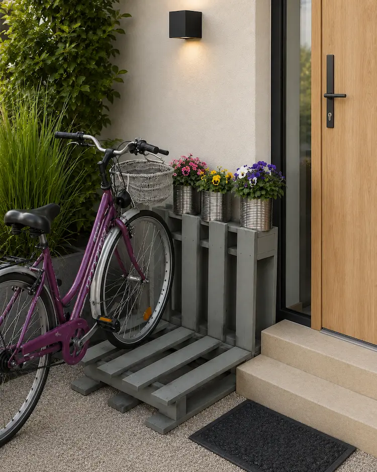 Râtelier vélo palette : fabriquer un support DIY original