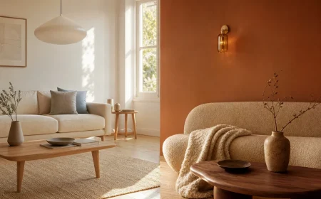 Salon scandinave et salon minimalisme organique comparés côte à côte