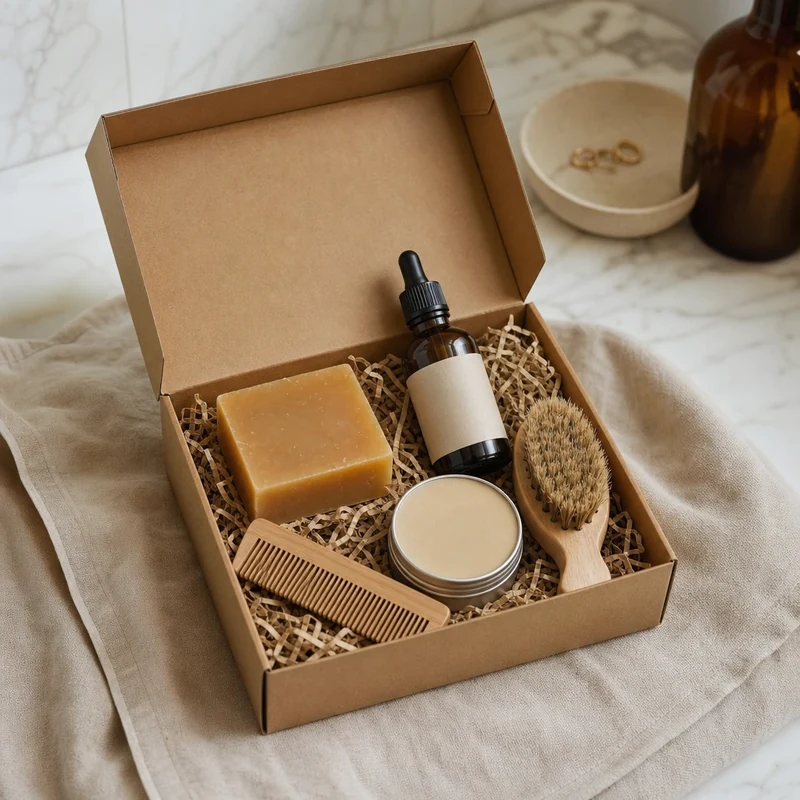 Coffret de soins barbe et rasage pour la Fête des Pères