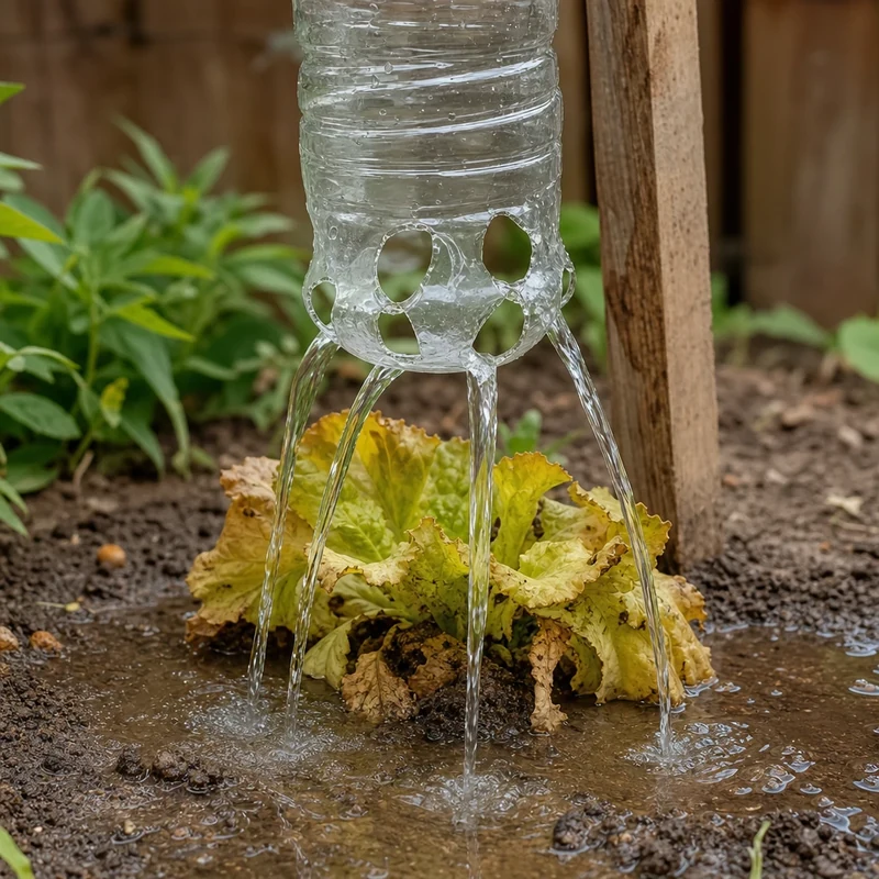 Erreur fréquente : trous trop gros qui vident la bouteille en quelques heures