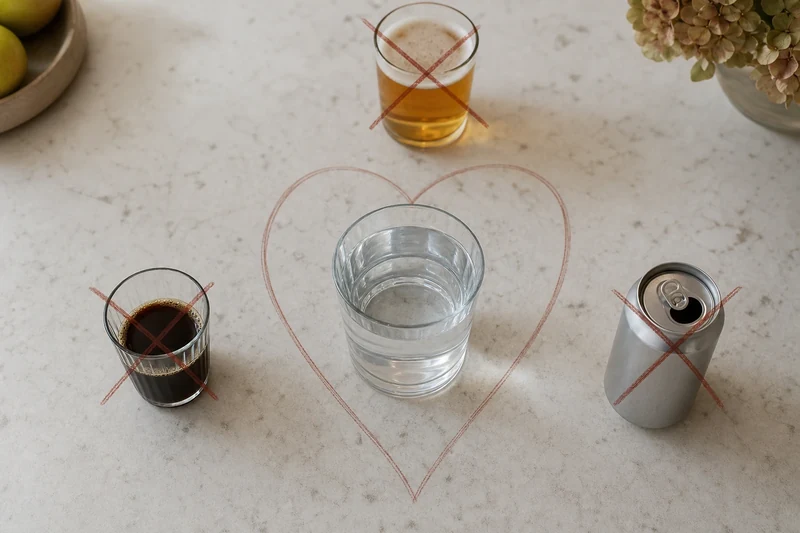 L'eau seule hydrate vraiment pendant la canicule : café, sodas et alcool à éviter
