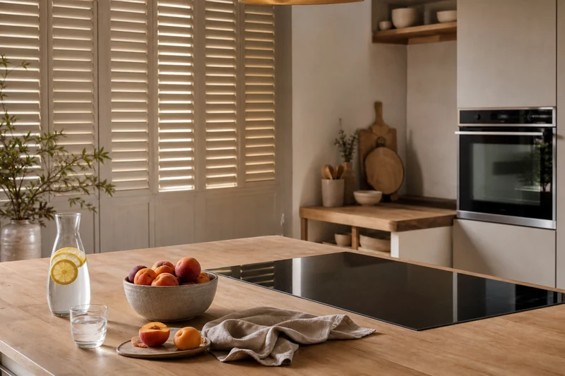 Cuisine éteinte et appareils débranchés pour éviter de chauffer la pièce