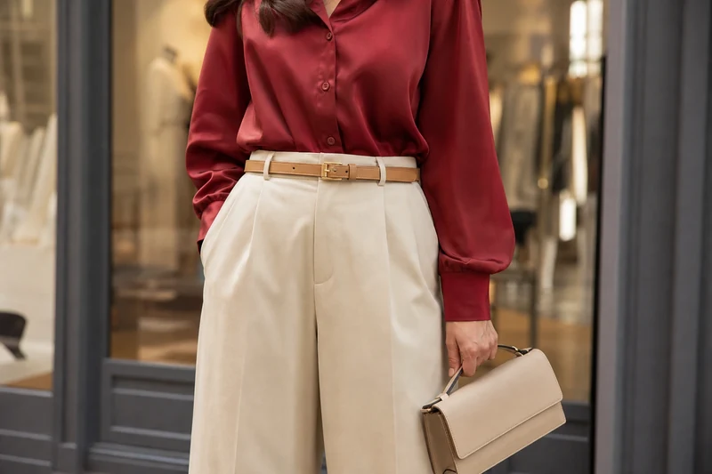 Association rouge cerise et beige beurre, look été 2026