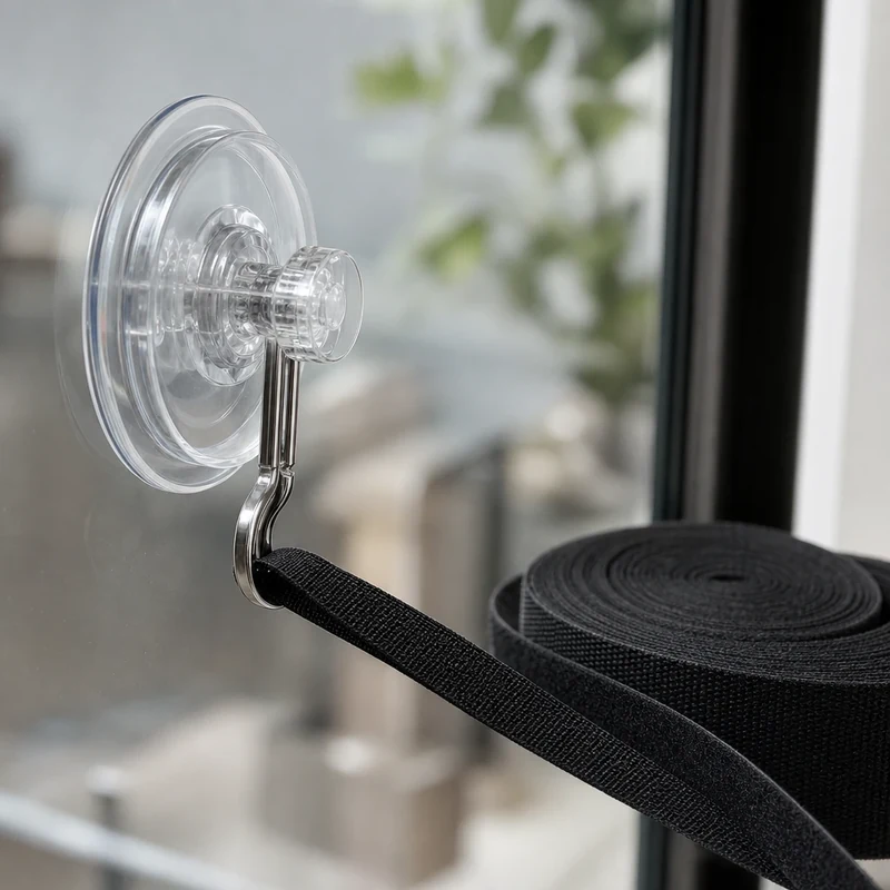 Système de fixation sans perçage : ventouse charge lourde et velcro industriel